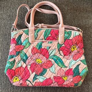Vera Bradley-Floral Pink Quilted Tote Bag